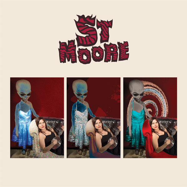 St Moore is playing a giant spoon on a couch and with a giant alien in a prom dress